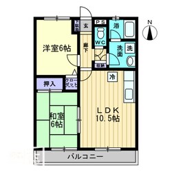 グレースハタオカの物件間取画像